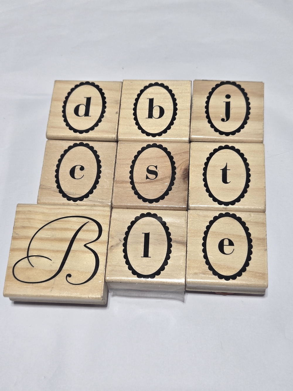 Lot 22- Wooden Alphabet Stamps